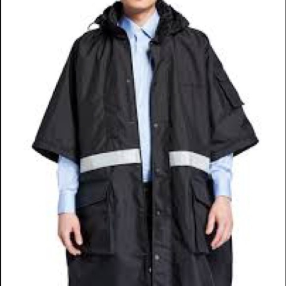 NWT Balenciaga Black Reflective Stripe Padded Lining Parka - Picture 13 of 14